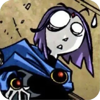 👾 emoji 𝐑𝐚𝐯𝐞𝐧 2003. Тгк: @RavenTeenTitans03 Telegram sticker 15 of 39