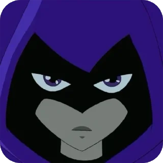 👾 emoji 𝐑𝐚𝐯𝐞𝐧 2003. Тгк: @RavenTeenTitans03 Telegram sticker 16 of 39