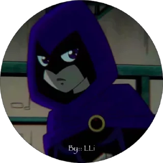 👾 emoji 𝐑𝐚𝐯𝐞𝐧 2003. Тгк: @RavenTeenTitans03 Telegram sticker 1 of 39