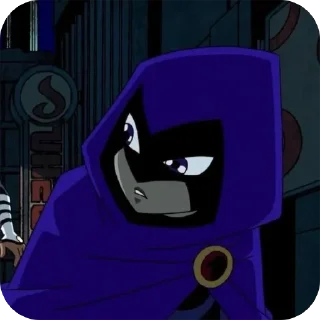 👾 emoji 𝐑𝐚𝐯𝐞𝐧 2003. Тгк: @RavenTeenTitans03 Telegram sticker 11 of 39