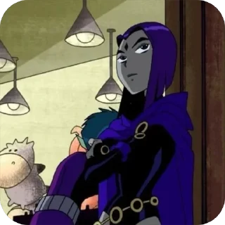 👾 emoji 𝐑𝐚𝐯𝐞𝐧 2003. Тгк: @RavenTeenTitans03 Telegram sticker 24 of 39