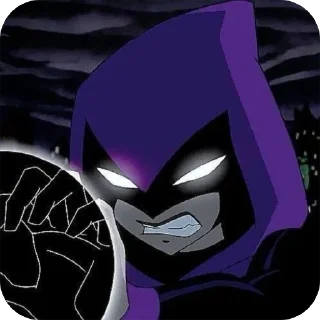 👾 emoji 𝐑𝐚𝐯𝐞𝐧 2003. Тгк: @RavenTeenTitans03 Telegram sticker 6 of 39