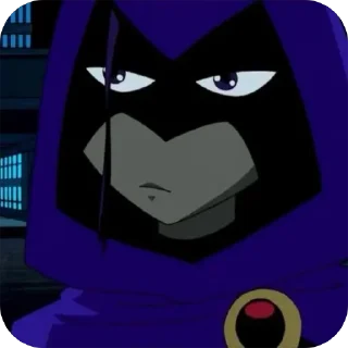 👾 emoji 𝐑𝐚𝐯𝐞𝐧 2003. Тгк: @RavenTeenTitans03 Telegram sticker 20 of 39