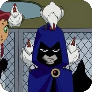👾 emoji 𝐑𝐚𝐯𝐞𝐧 2003. Тгк: @RavenTeenTitans03 Telegram sticker 8 of 39
