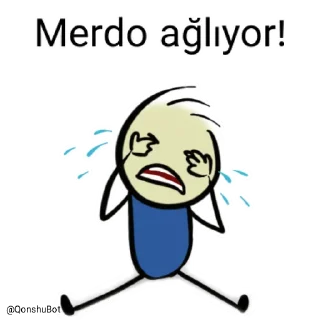 😭 emoji Merdo @Qonshubot Telegram sticker 14 of 31