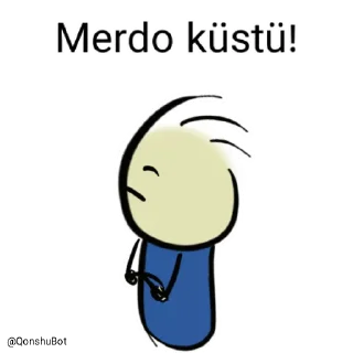 😒 emoji Merdo @Qonshubot Telegram sticker 13 of 31
