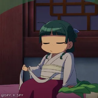 😕 emoji @spy_x_spy Kusuriya no Hitorigoto Telegram sticker 8 of 18
