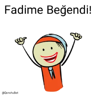 👍 emoji Fadime @Qonshubot Telegram sticker 20 of 31