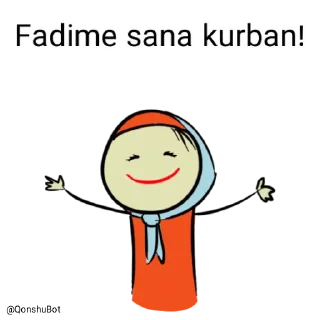 🤗 emoji Fadime @Qonshubot Telegram sticker 18 of 31