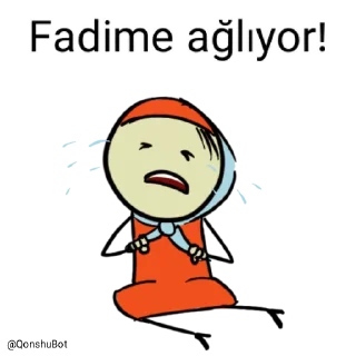 😭 emoji Fadime @Qonshubot Telegram sticker 14 of 31
