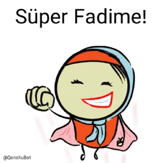 😎 emoji Fadime @Qonshubot Telegram sticker 6 of 31