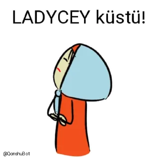 😒 emoji LADYCEY @Qonshubot Telegram sticker 13 of 31