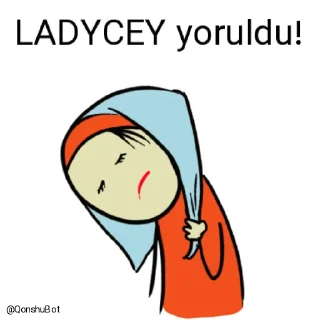 😣 emoji LADYCEY @Qonshubot Telegram sticker 9 of 31