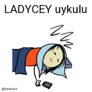 😴 emoji LADYCEY @Qonshubot Telegram sticker 17 of 31