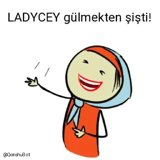 🤣 emoji LADYCEY @Qonshubot Telegram sticker 23 of 31