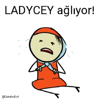 😭 emoji LADYCEY @Qonshubot Telegram sticker 14 of 31