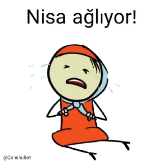 😭 emoji Nisa @Qonshubot Telegram sticker 14 of 31
