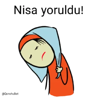 😣 emoji Nisa @Qonshubot Telegram sticker 9 of 31