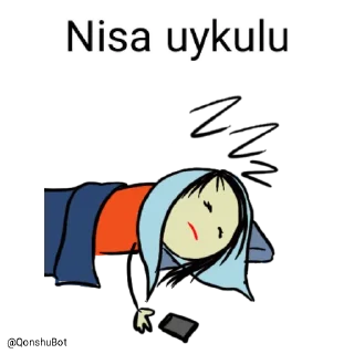 😴 emoji Nisa @Qonshubot Telegram sticker 17 of 31
