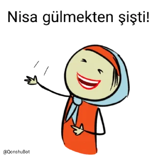 🤣 emoji Nisa @Qonshubot Telegram sticker 23 of 31