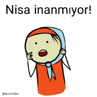 😱 emoji Nisa @Qonshubot Telegram sticker 3 of 31