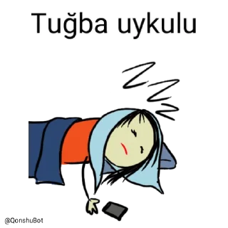 😴 emoji Tuğba @Qonshubot Telegram sticker 17 of 31