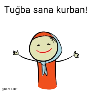 🤗 emoji Tuğba @Qonshubot Telegram sticker 18 of 31