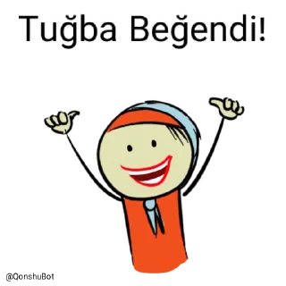 👍 emoji Tuğba @Qonshubot Telegram sticker 20 of 31