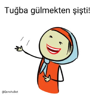 🤣 emoji Tuğba @Qonshubot Telegram sticker 23 of 31
