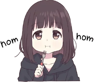 🍽 emoji Menhera-chan @English_World_Chatting Telegram sticker 22 of 112