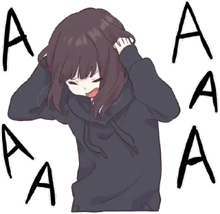 😫 emoji Menhera-chan @English_World_Chatting Telegram sticker 20 of 112