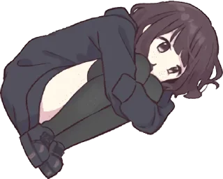 😒 emoji Menhera-chan @English_World_Chatting Telegram sticker 15 of 112