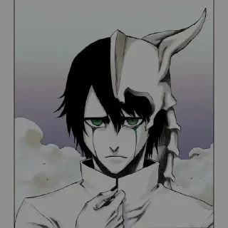 🕳 emoji Ulquiorra Cifer @numen_sticker Telegram sticker 1 of 70