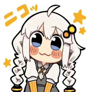 😃 emoji Kizuna Akari by sameanko Telegram sticker 16 of 32