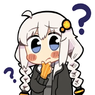 ❓ emoji Kizuna Akari by sameanko Telegram sticker 13 of 32