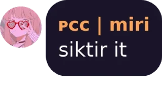 Sticker from mirinin paketi