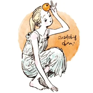 🍊 emoji ➤Emma 𖤓 @Snatch_Me 𖣂 Telegram sticker 16 of 100