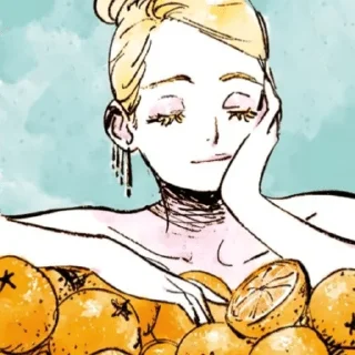 🍊 emoji ➤Emma 𖤓 @Snatch_Me 𖣂 Telegram sticker 15 of 100
