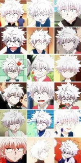 🤗 emoji killua Telegram sticker 14 of 51