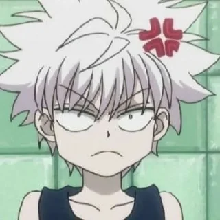 💢 emoji killua Telegram sticker 4 of 51
