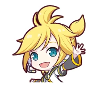 👋 emoji Kagamine Len Telegram sticker 10 of 14