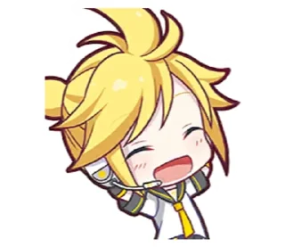 😁 emoji Kagamine Len Telegram sticker 14 of 14