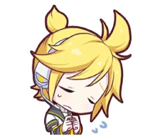 😣 emoji Kagamine Len Telegram sticker 9 of 14