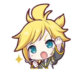 ✨ emoji Kagamine Len Telegram sticker 11 of 14