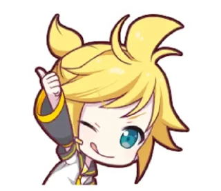 👍 emoji Kagamine Len Telegram sticker 13 of 14