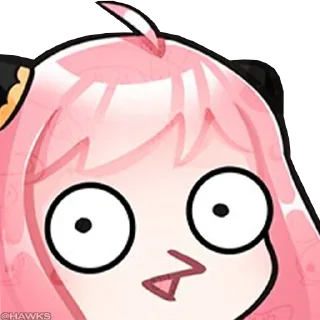 😯 emoji 🥜 Anya Forger (@TodorokiShouto) Telegram sticker 20 of 56