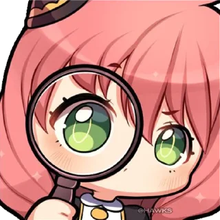 🔍 emoji 🥜 Anya Forger (@TodorokiShouto) Telegram sticker 5 of 56