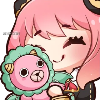 ☺️ emoji 🥜 Anya Forger (@TodorokiShouto) Telegram sticker 12 of 56