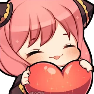 ❤️ emoji 🥜 Anya Forger (@TodorokiShouto) Telegram sticker 1 of 56