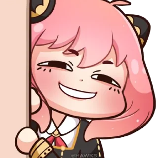 😏 emoji 🥜 Anya Forger (@TodorokiShouto) Telegram sticker 9 of 56